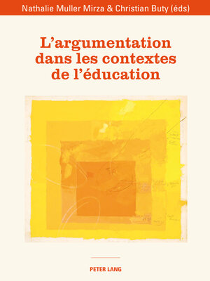 cover image of L'argumentation dans les contextes de l'éducation